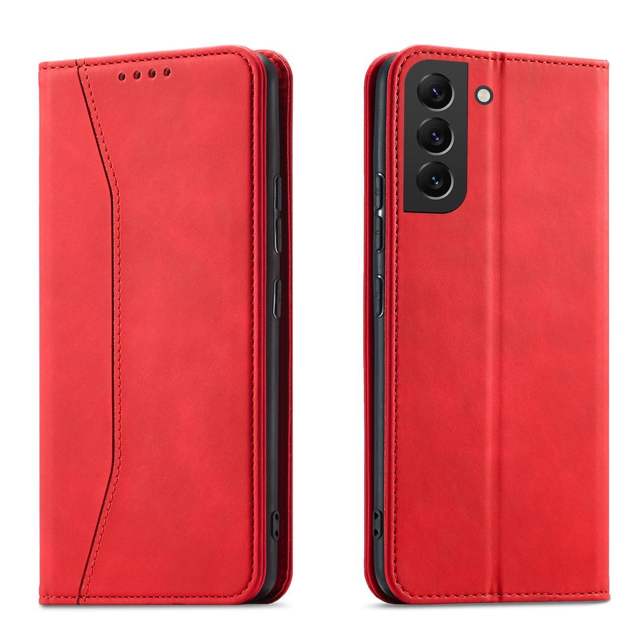 Magnet Fancy taske til Samsung Galaxy S23 Ultra Cover med Flip Stand Wallet Red