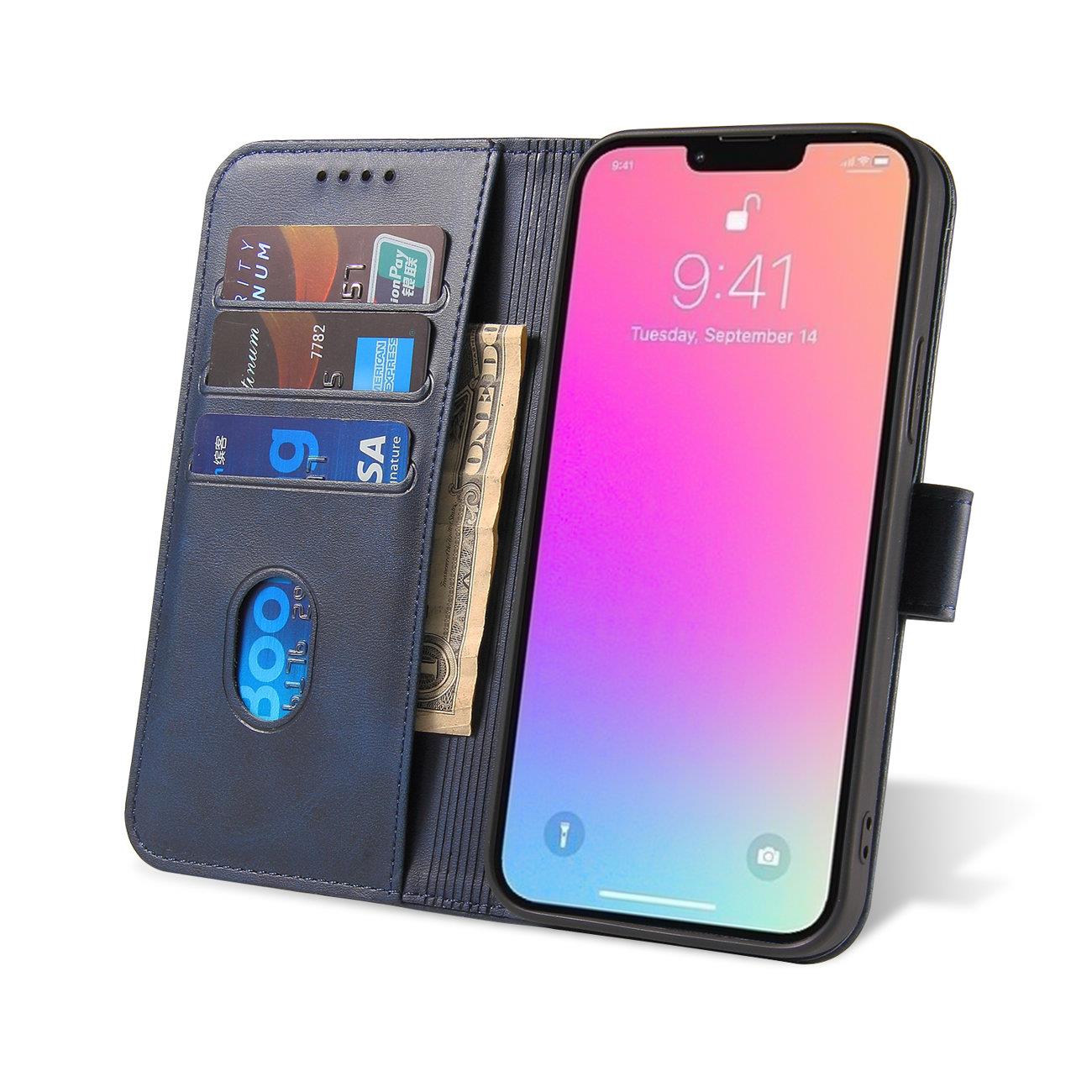 Magnet Etui til Samsung Galaxy S23+ flip cover wallet stand blå