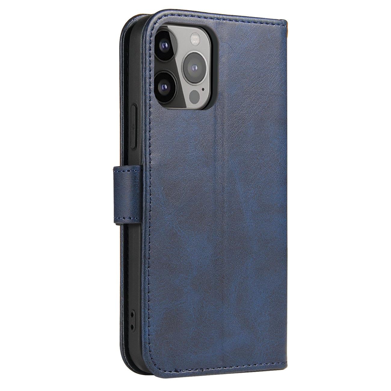 Magnet Etui til Samsung Galaxy S23 Ultra Cover med Flip Wallet Stand Blå