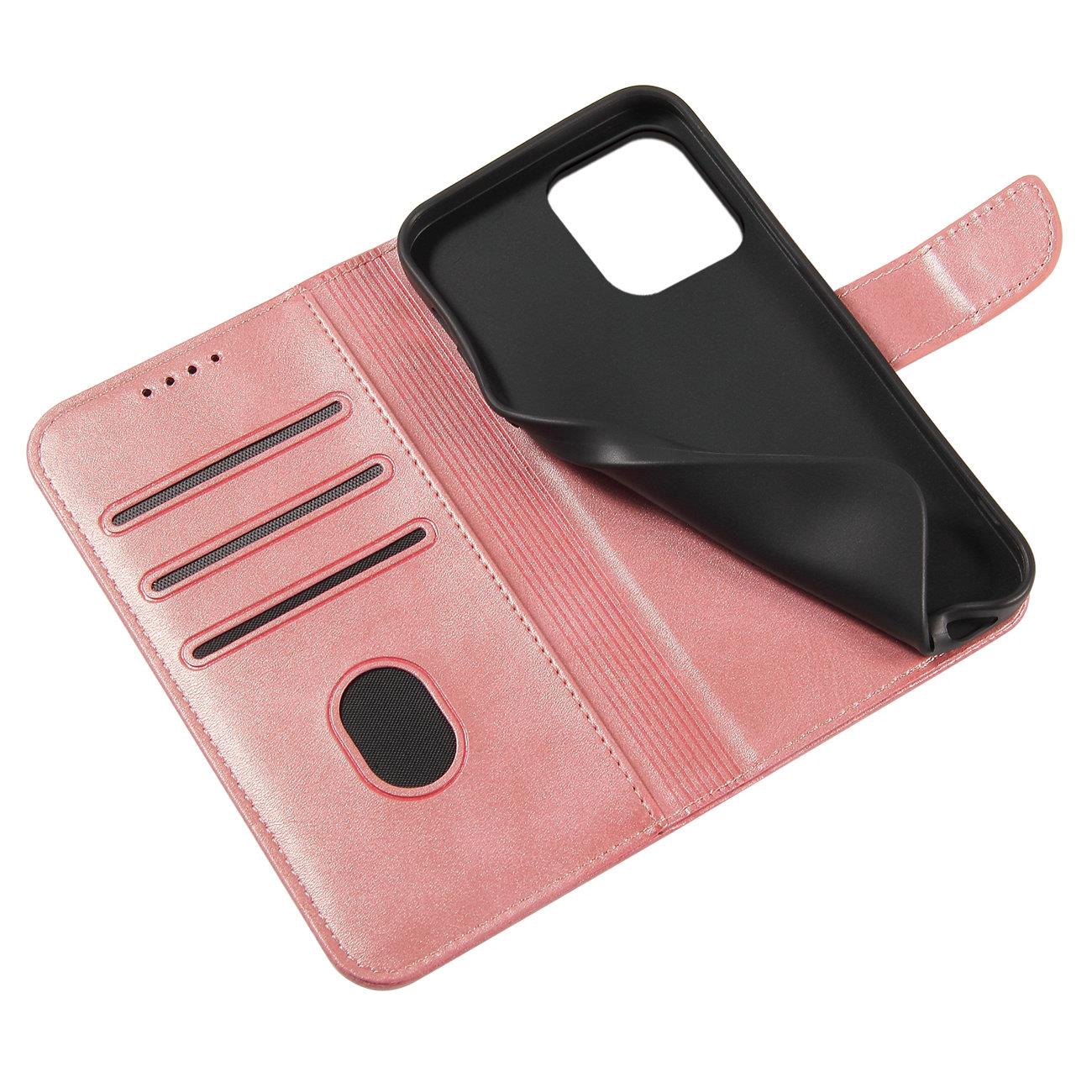 Magnet Etui til Samsung Galaxy S23 Ultra Cover med Flip Wallet Stand Pink