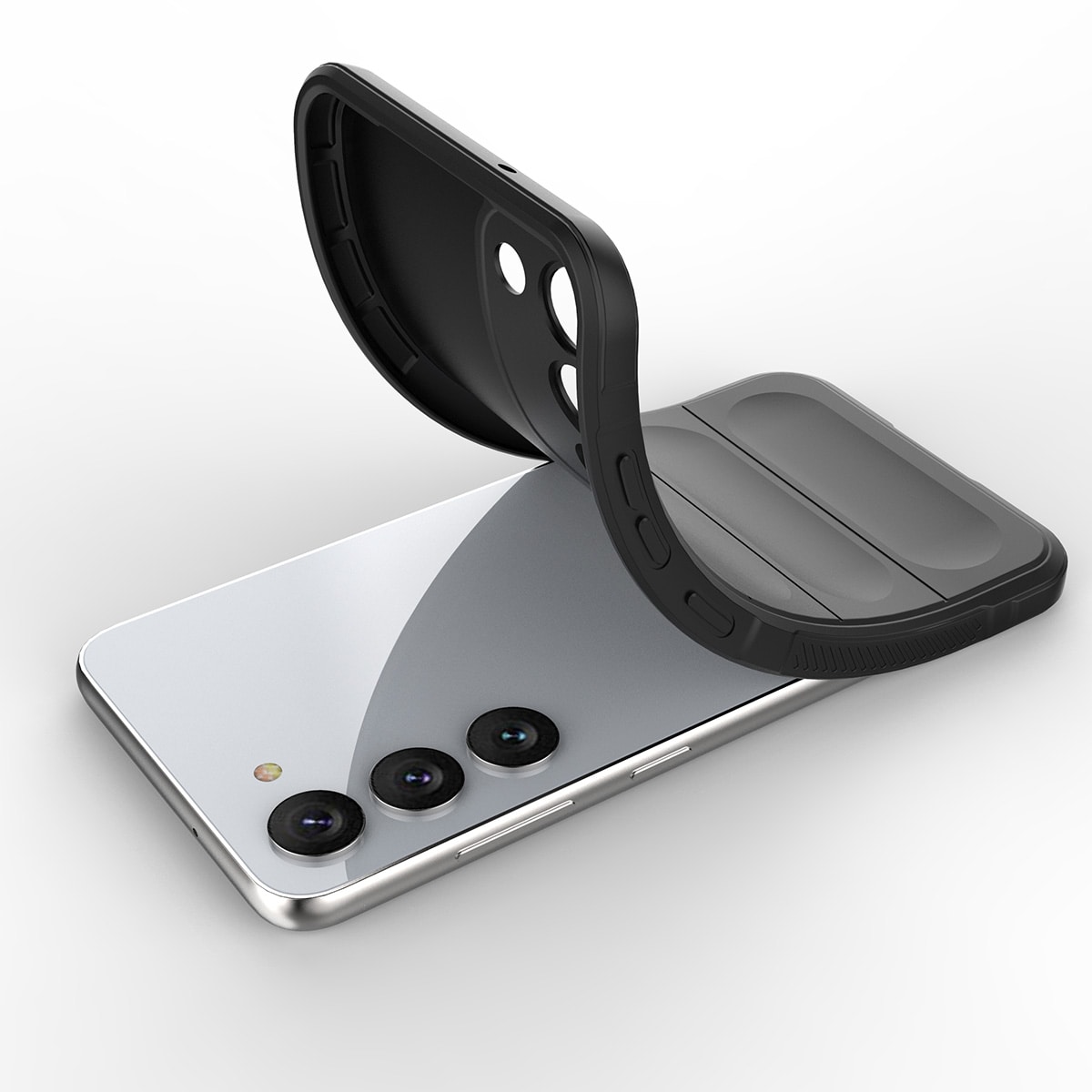 Magic Shield-etui til Samsung Galaxy S23+ fleksibelt panseret cover sort