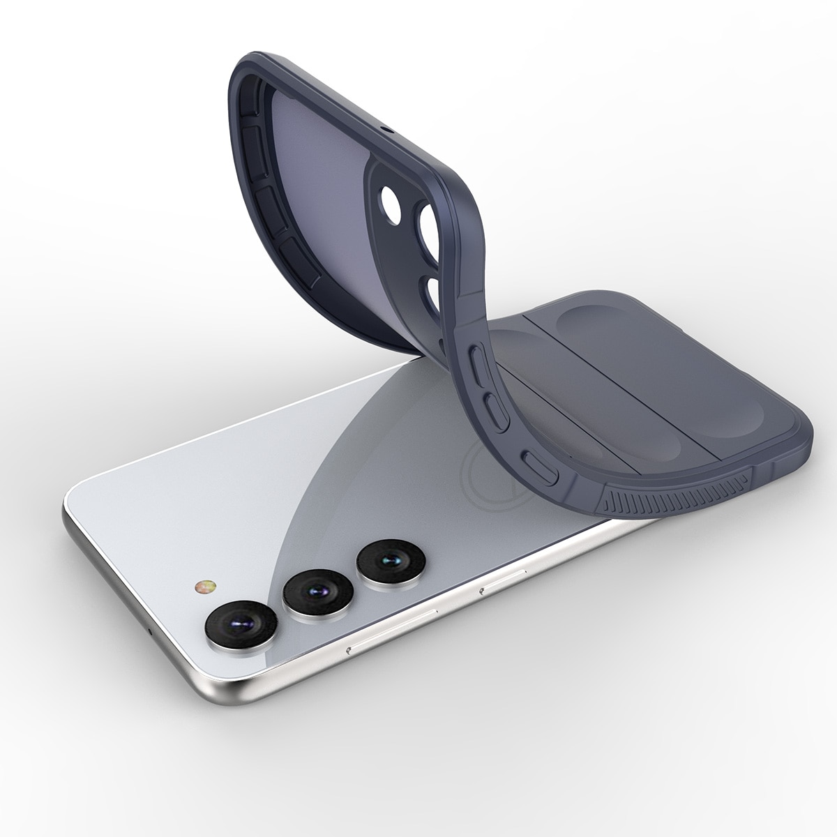 Magic Shield-etui til Samsung Galaxy S23+ fleksibelt panseret cover blå