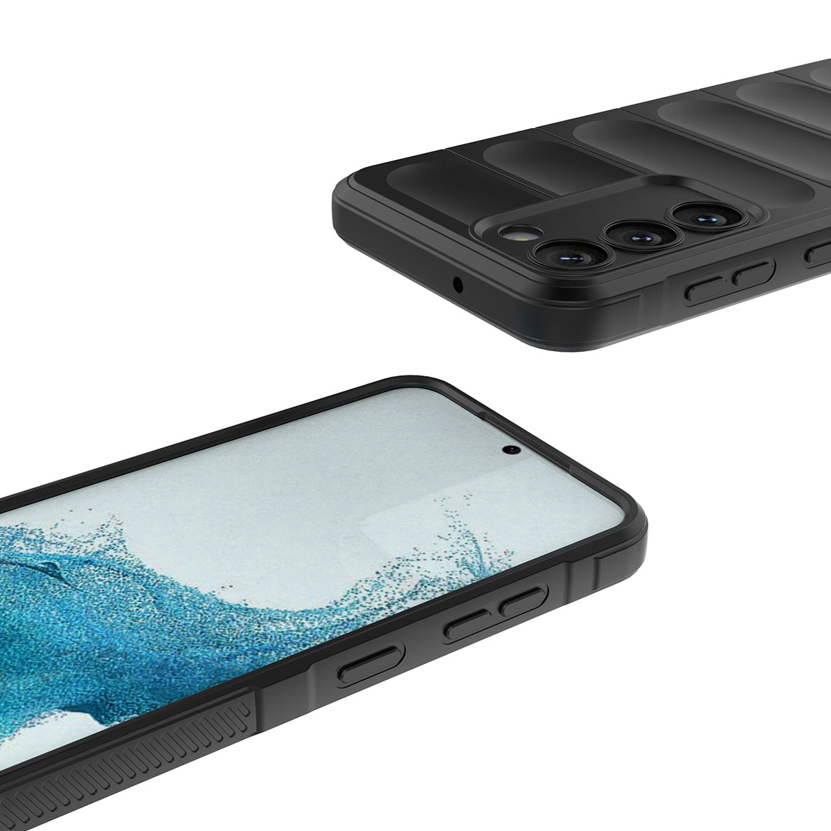 Magic Shield-etui til Samsung Galaxy S23+ fleksibelt panseret cover blå