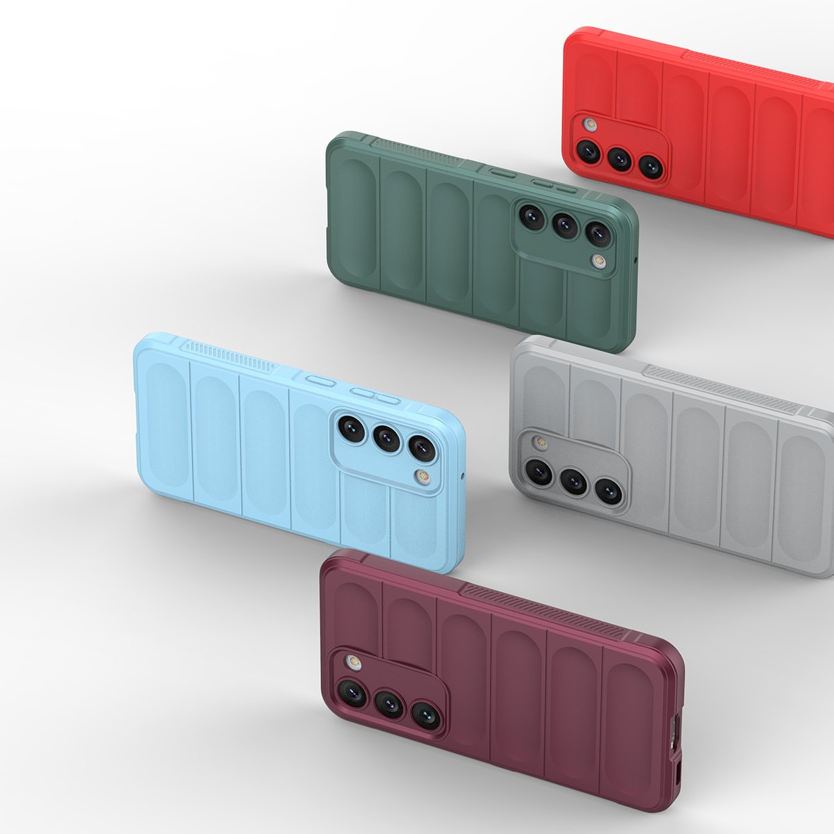 Magic Shield-etui til Samsung Galaxy S23+ fleksibelt panseret cover blå