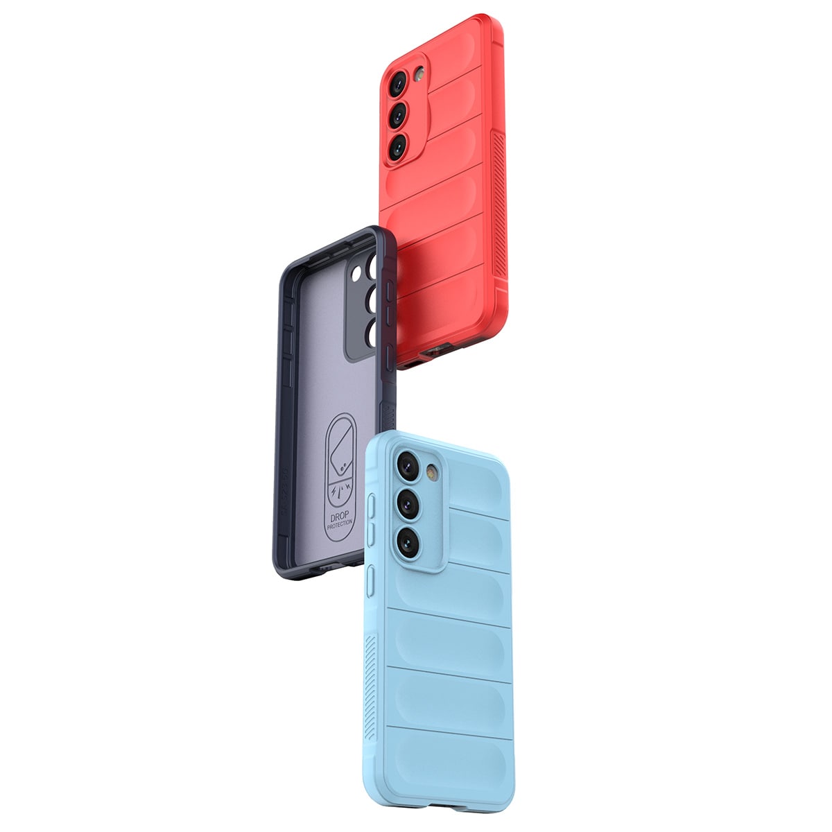 Magic Shield-etui til Samsung Galaxy S23+ fleksibelt panseret cover blå
