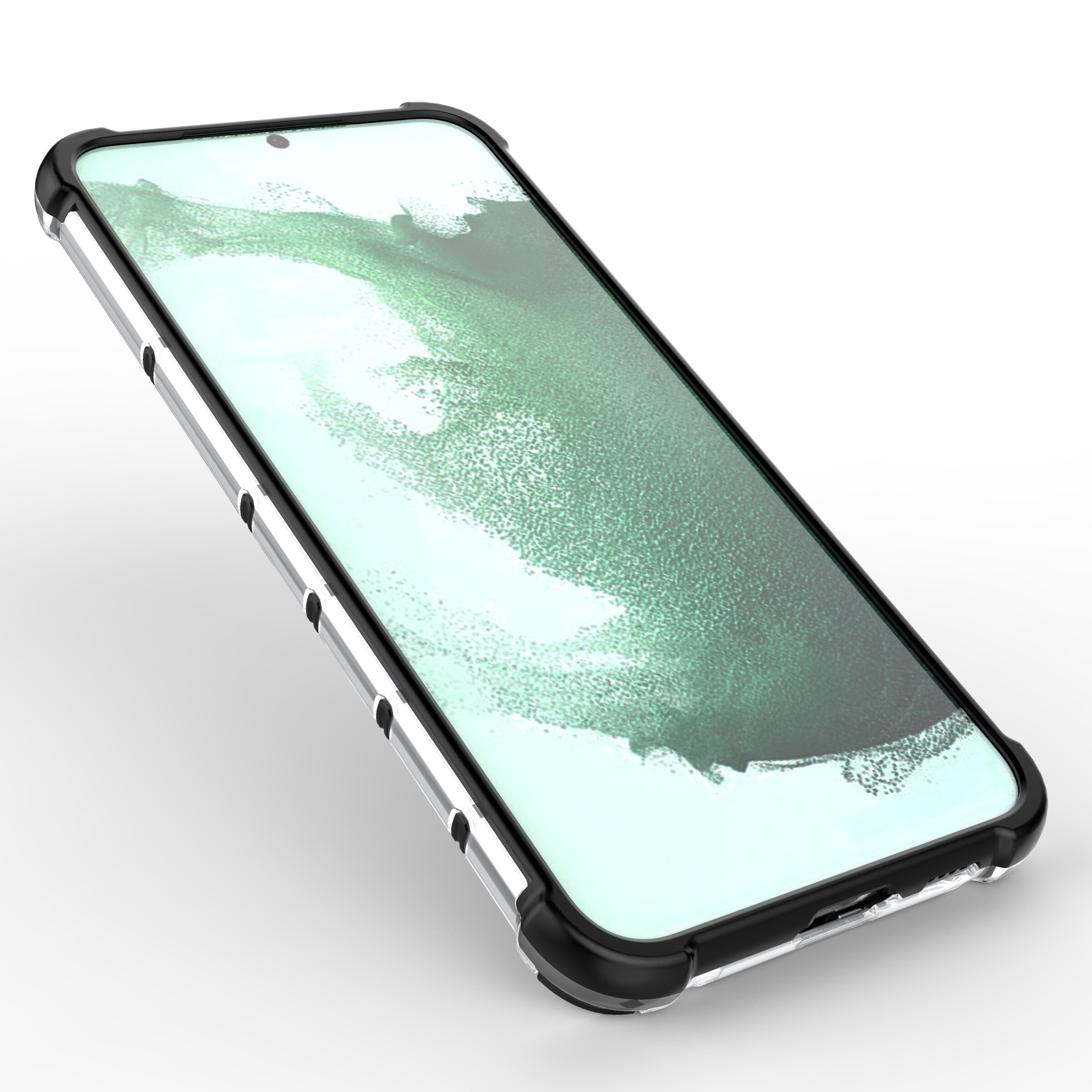 Honeycomb-etui til Samsung Galaxy S23+ pansret hybridcover sort