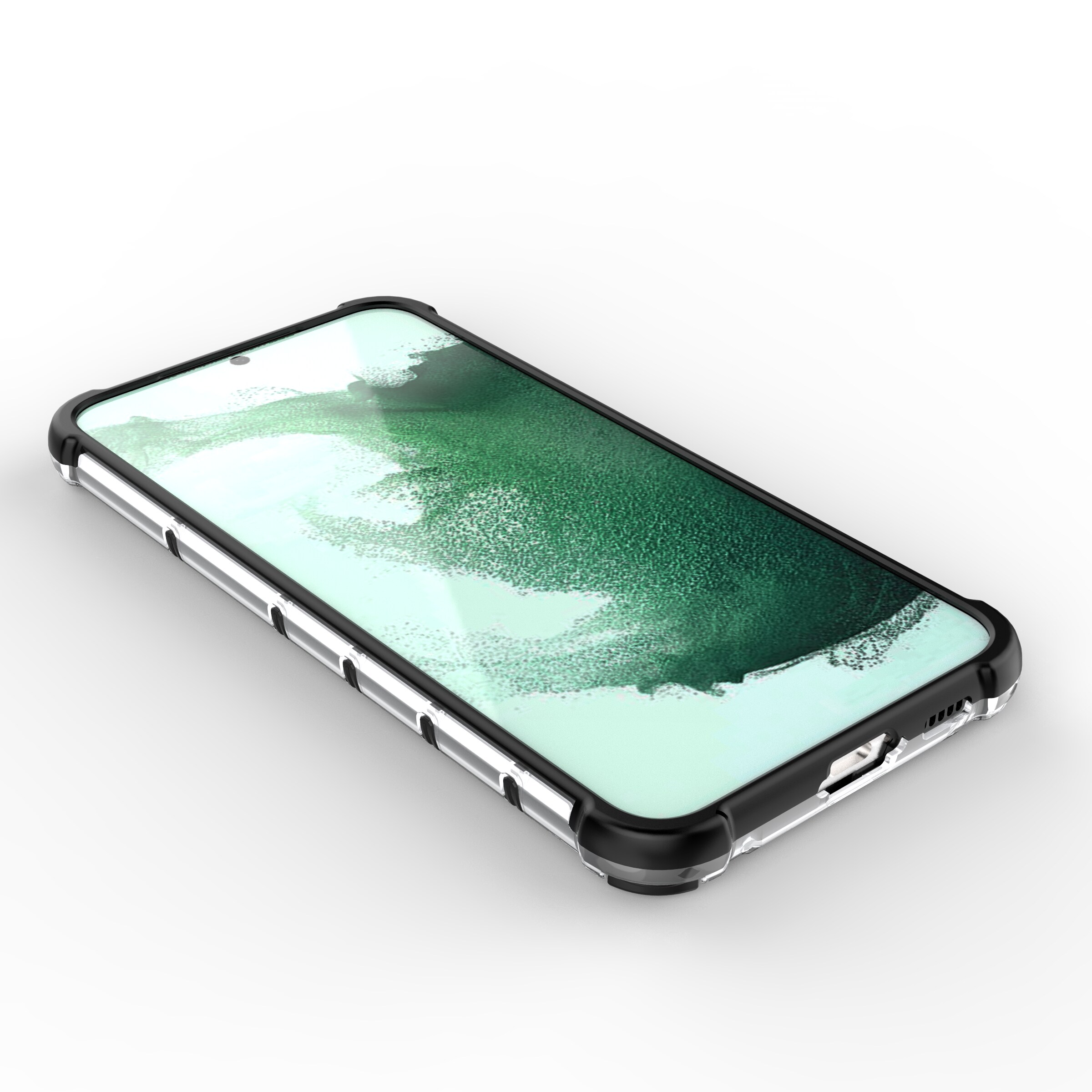 Honeycomb-etui til Samsung Galaxy S23+ pansret hybridcover sort