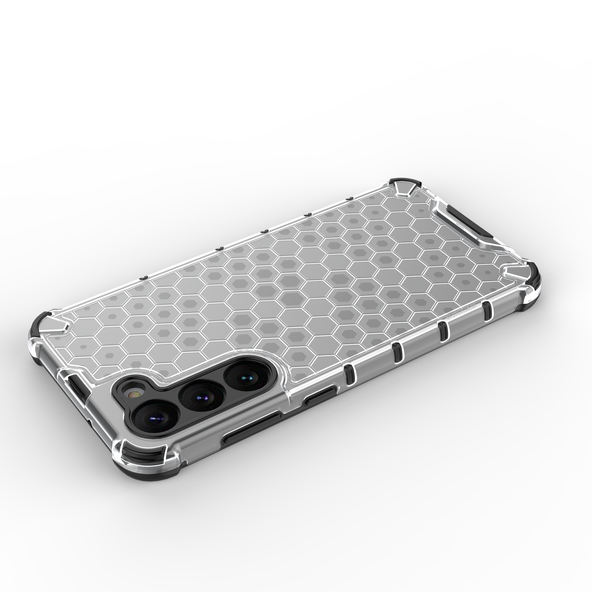 Honeycomb-etui til Samsung Galaxy S23+ pansret hybridcover sort
