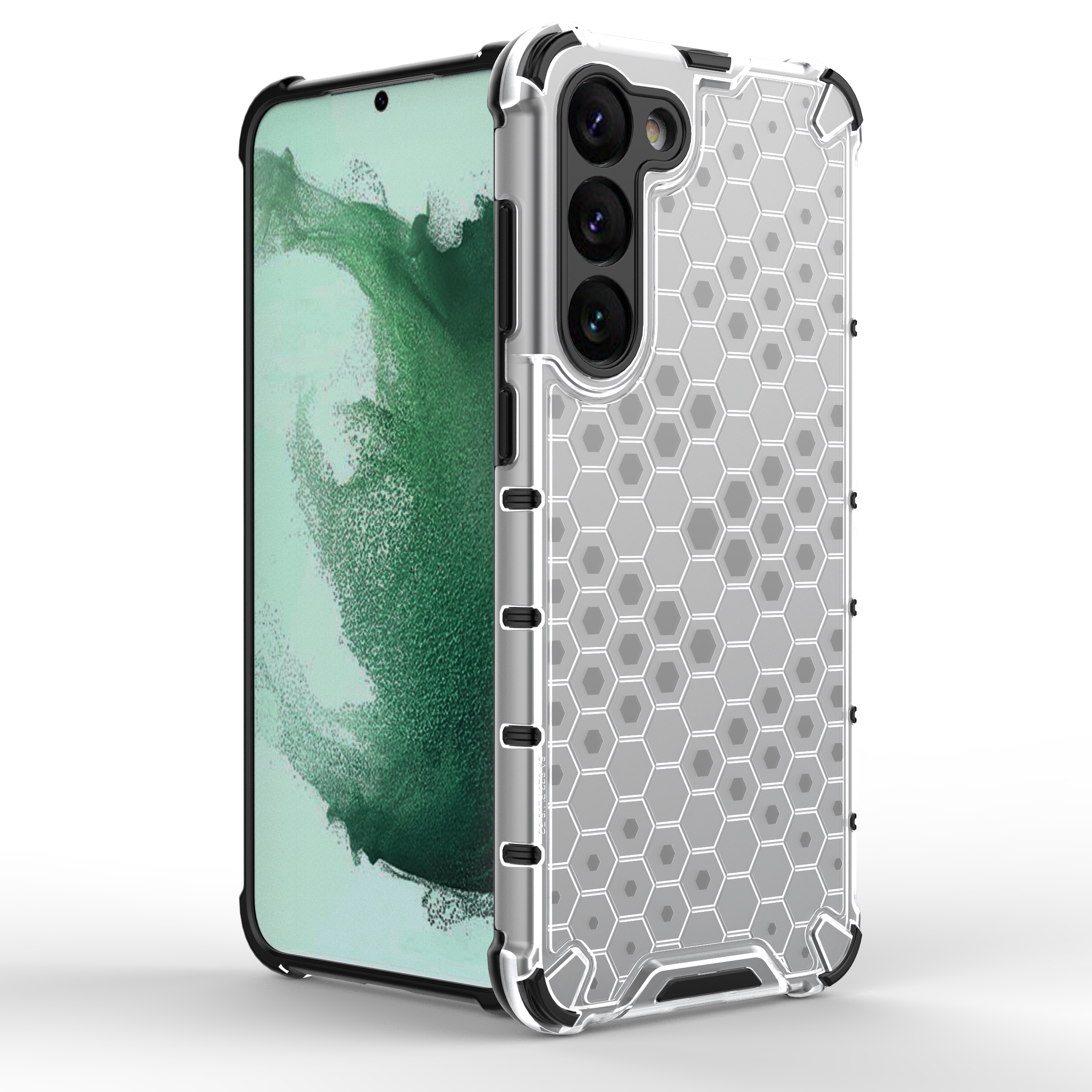 Honeycomb-etui til Samsung Galaxy S23+ pansret hybridcover blå