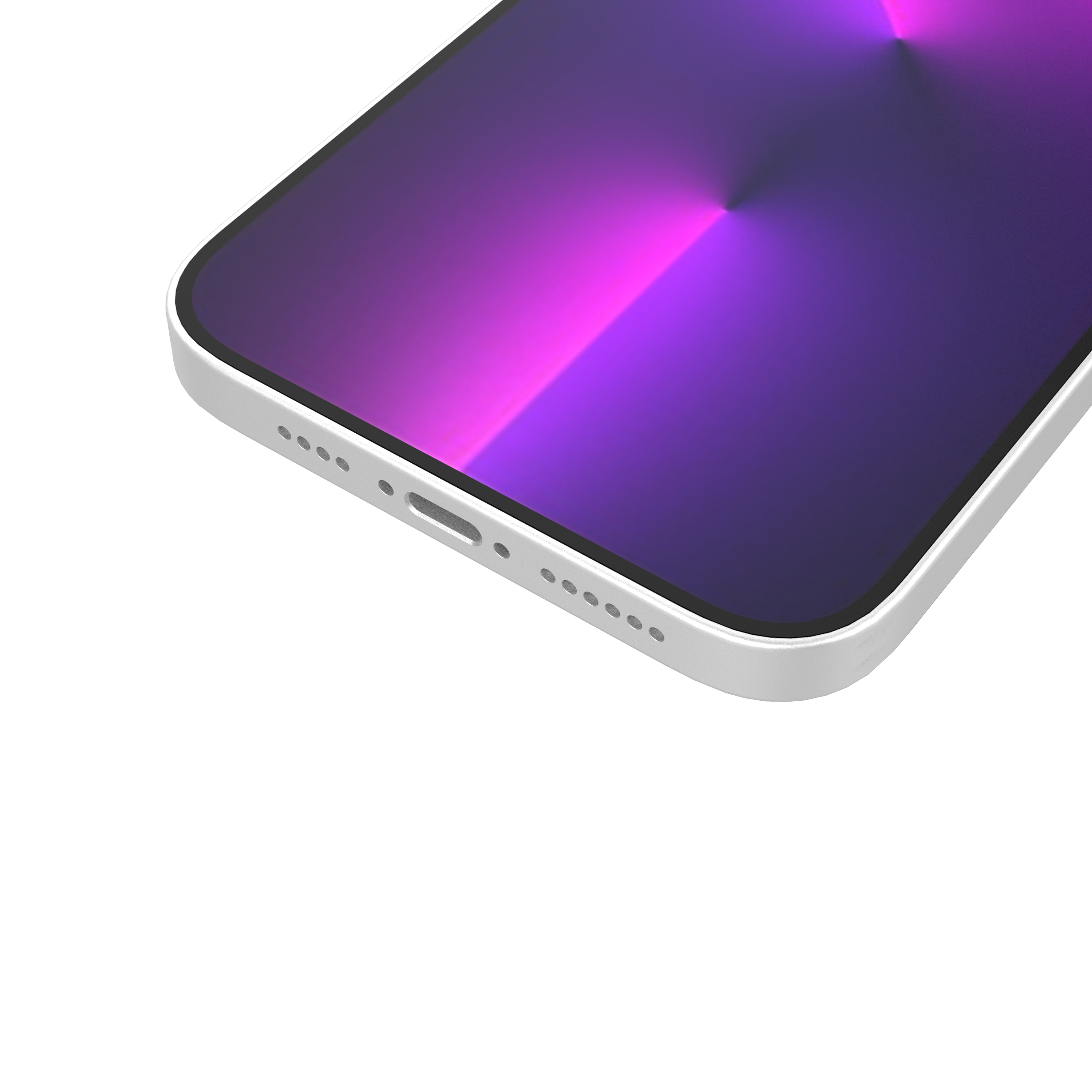 Ombre Protect Case til iPhone 13 Pro Max lyserødt og blåt panseret etui