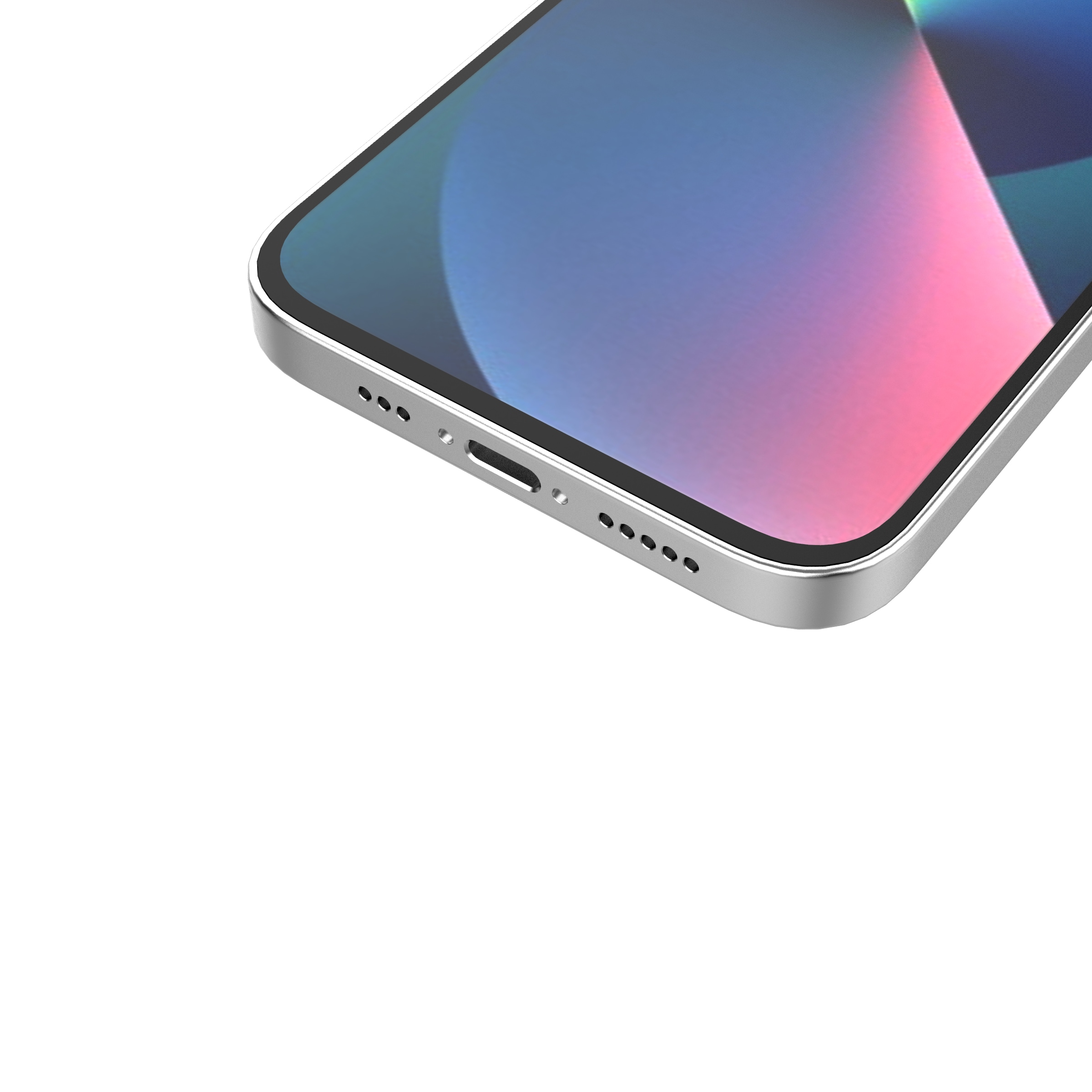 Ombre Protect Case til iPhone 14 lyserødt og blåt panseret etui