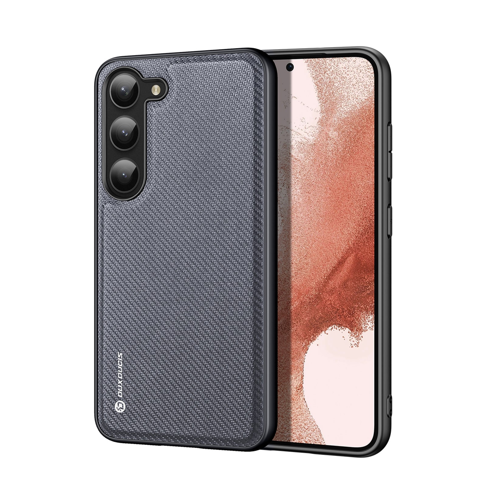 Dux Ducis Fino etui Samsung Galaxy S23+ cover med silikoneramme grå