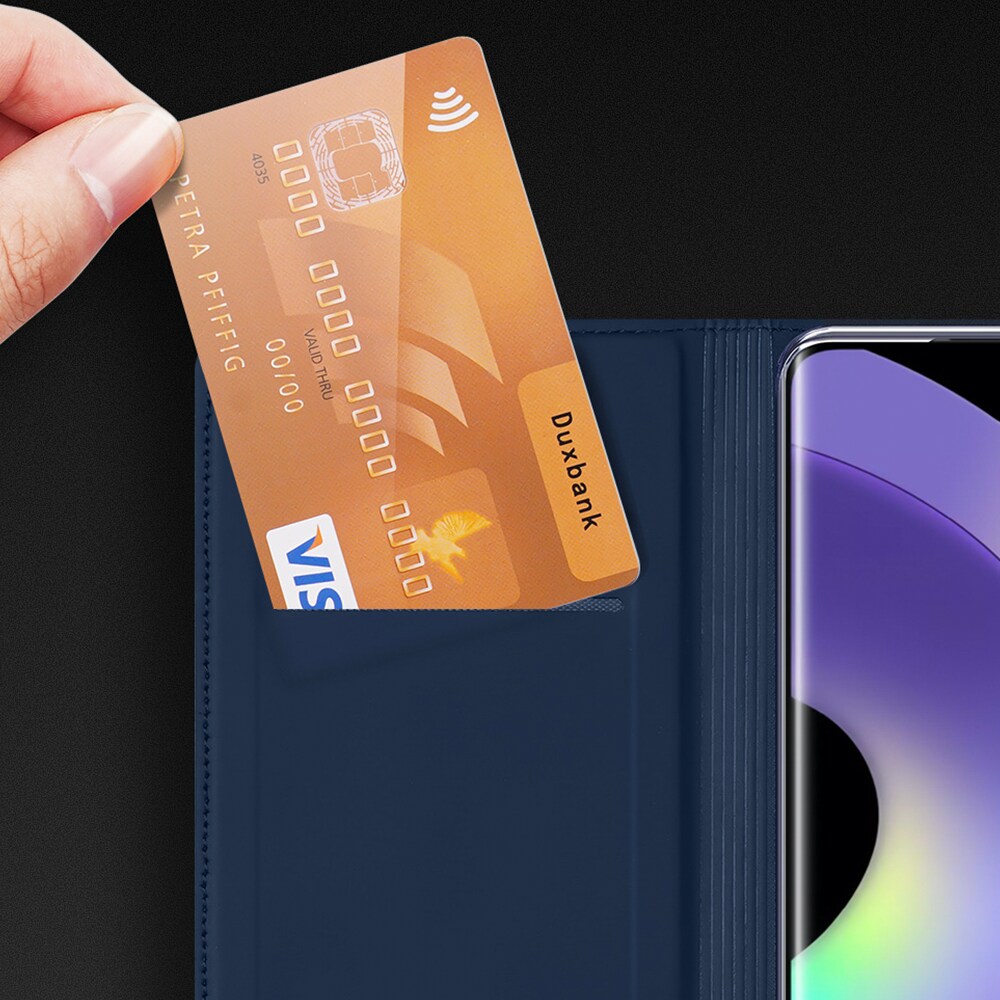 Dux Ducis Skin Pro-etui til Realme 10 5G / Realme 9i 5G Cover Flip Card Wallet Stand Sort