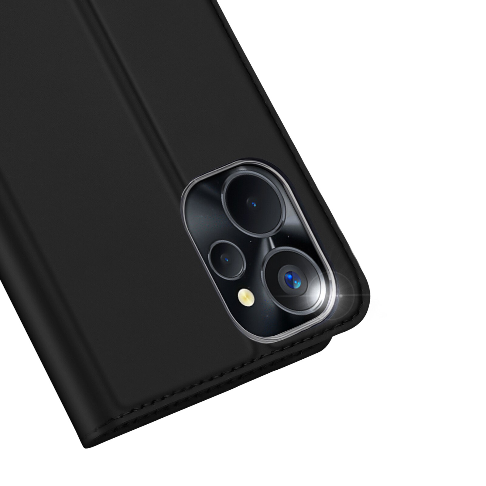 Dux Ducis Skin Pro-etui til Realme 10 5G / Realme 9i 5G Cover Flip Card Wallet Stand Sort