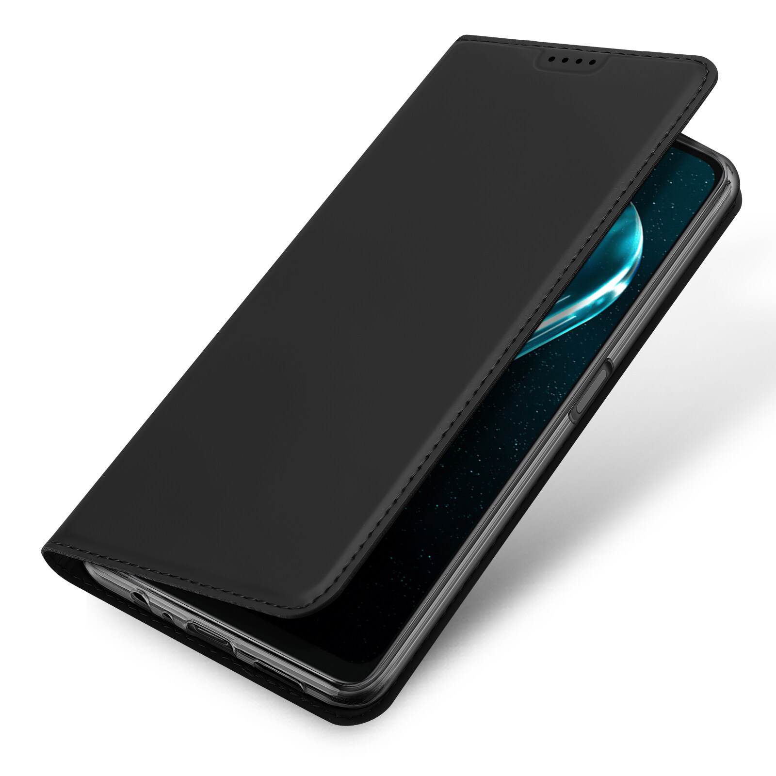 Dux Ducis Skin Pro-etui til Realme 10 5G / Realme 9i 5G Cover Flip Card Wallet Stand Sort