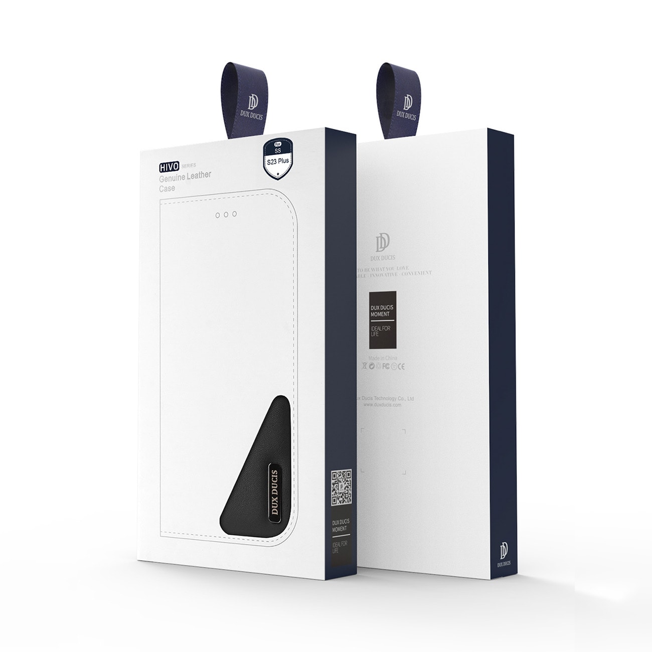 Dux Ducis Hivo etui Samsung Galaxy S23+ flip etui pung stativ RFID-blokering sort