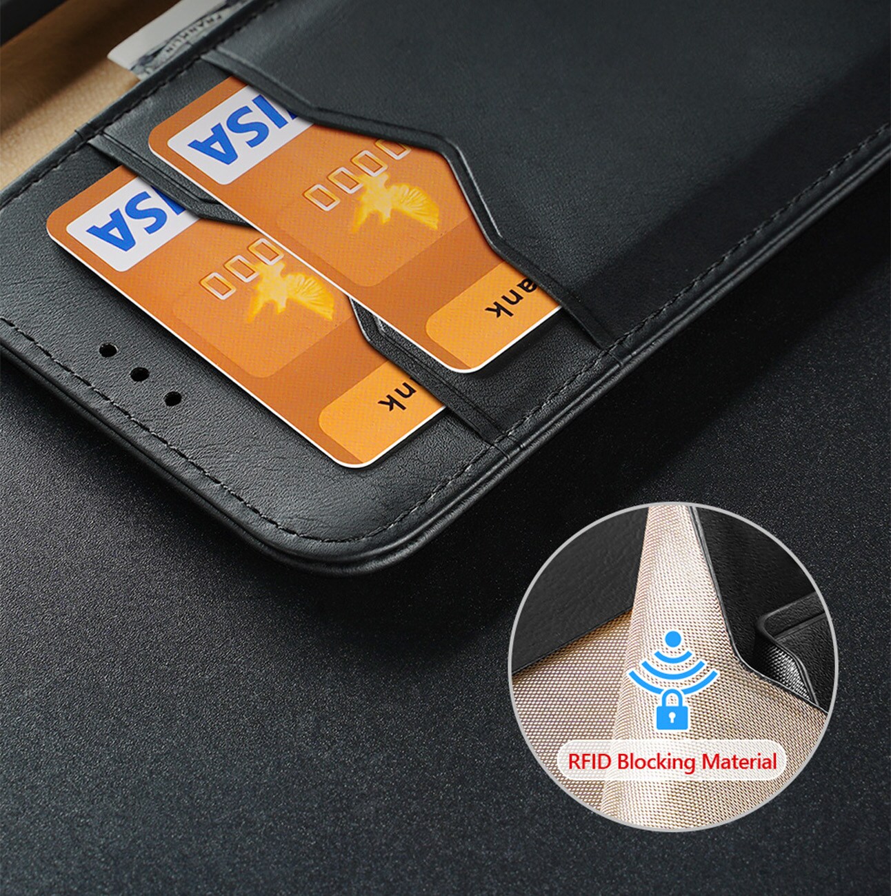Dux Ducis Hivo etui Samsung Galaxy S23+ flip cover wallet stand RFID blocking brown