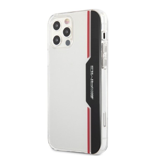 AMG Electroplate lodret etui til iPhone 12 / iPhone 12 Pro - gennemsigtig