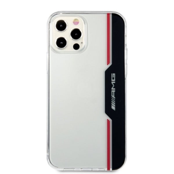 AMG Electroplate lodret etui til iPhone 12 / iPhone 12 Pro - gennemsigtig