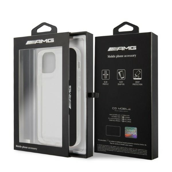AMG Electroplate lodret etui til iPhone 12 / iPhone 12 Pro - gennemsigtig