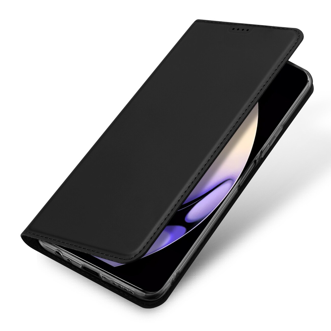 Dux Ducis Skin Pro-etui til Realme 10 Pro Flip Card Wallet Stand Sort
