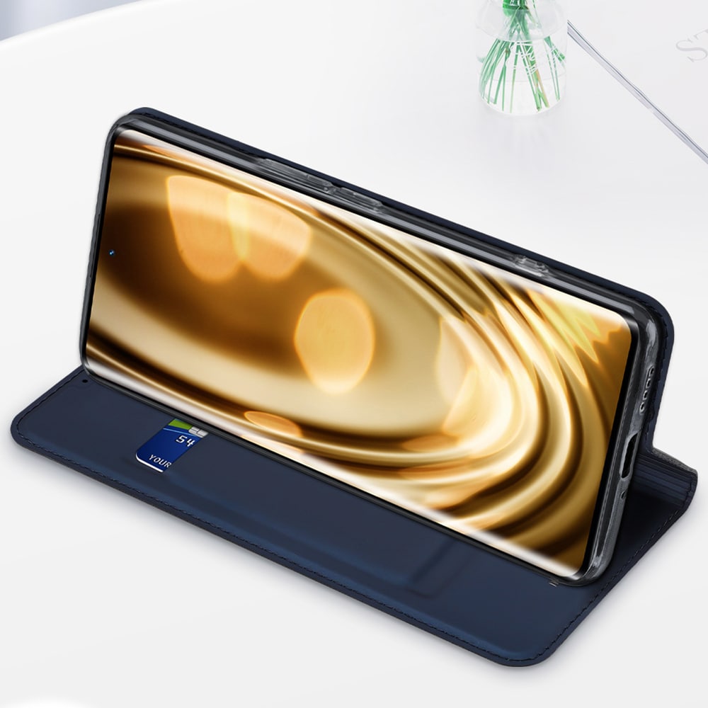 Dux Ducis Skin Pro-etui til Realme 10 Pro Flip Card Wallet Stand Blue