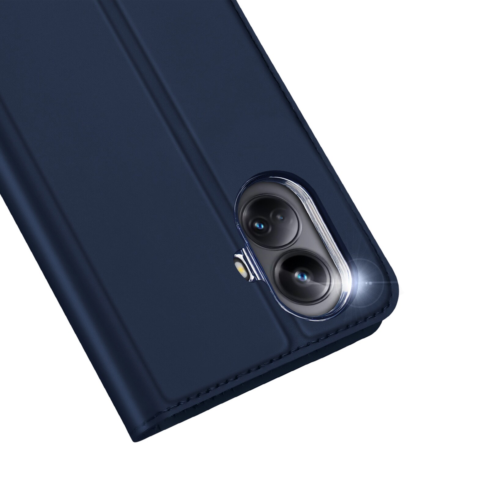 Dux Ducis Skin Pro-etui til Realme 10 Pro+ flip cover kort tegnebog stativ blå