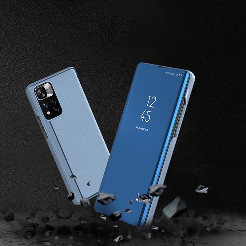 Clear View Case-etui til Realme 10 flip cover sort