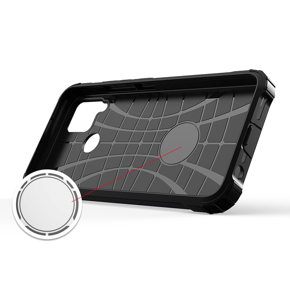 Hybrid Armor-kuffert til Realme 10 5G / Realme 9i 5G pansret hybridkuffert sort