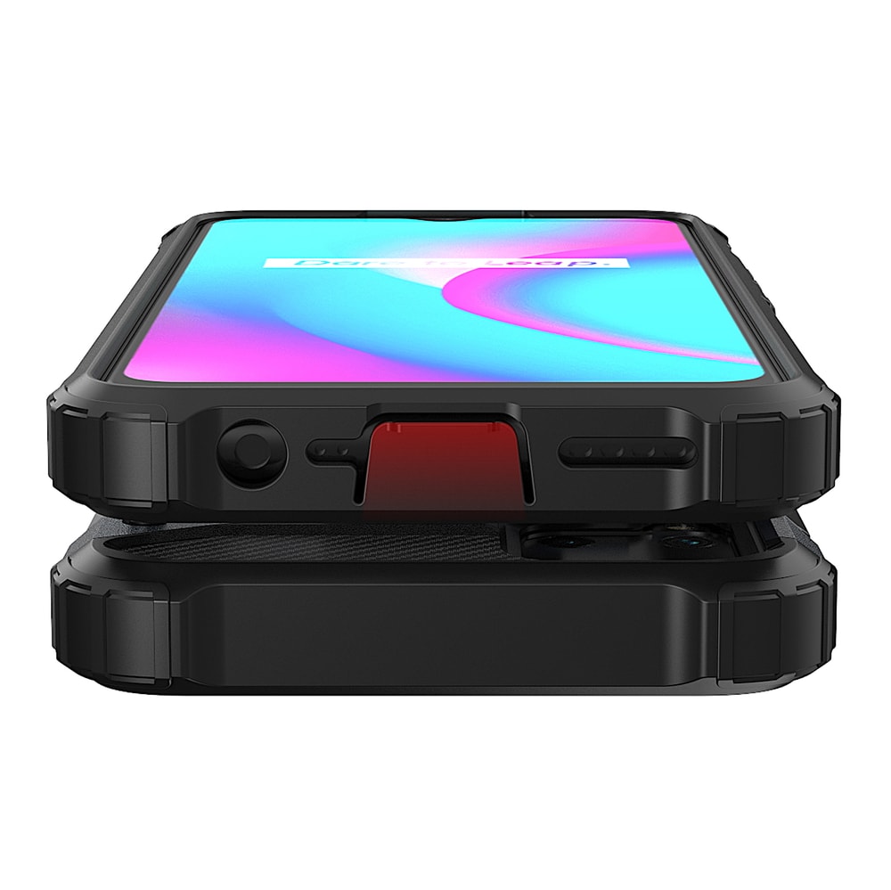 Hybrid Armor-kuffert til Realme 10 5G / Realme 9i 5G pansret hybridkuffert sort