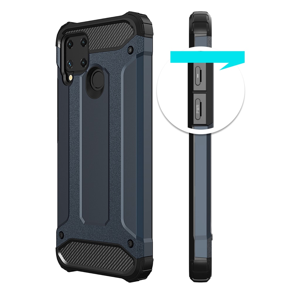 Hybrid Armor-kuffert til Realme 10 5G / Realme 9i 5G pansret hybridkuffert sort