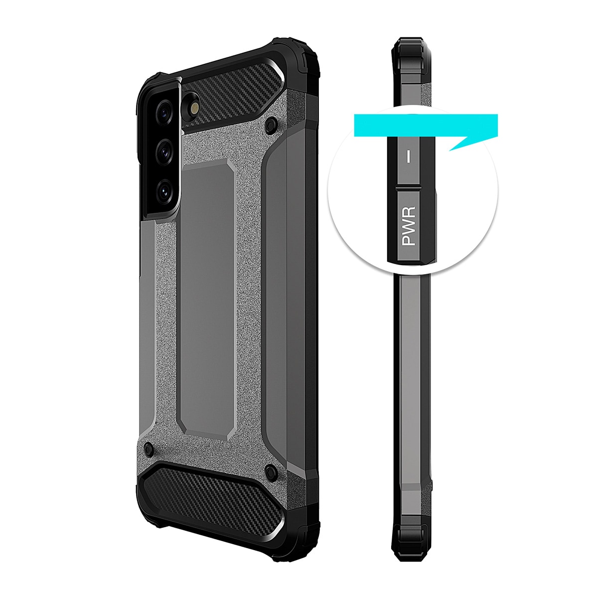 Hybrid Armor-etui til Samsung Galaxy S23+ pansret hybridcover blå