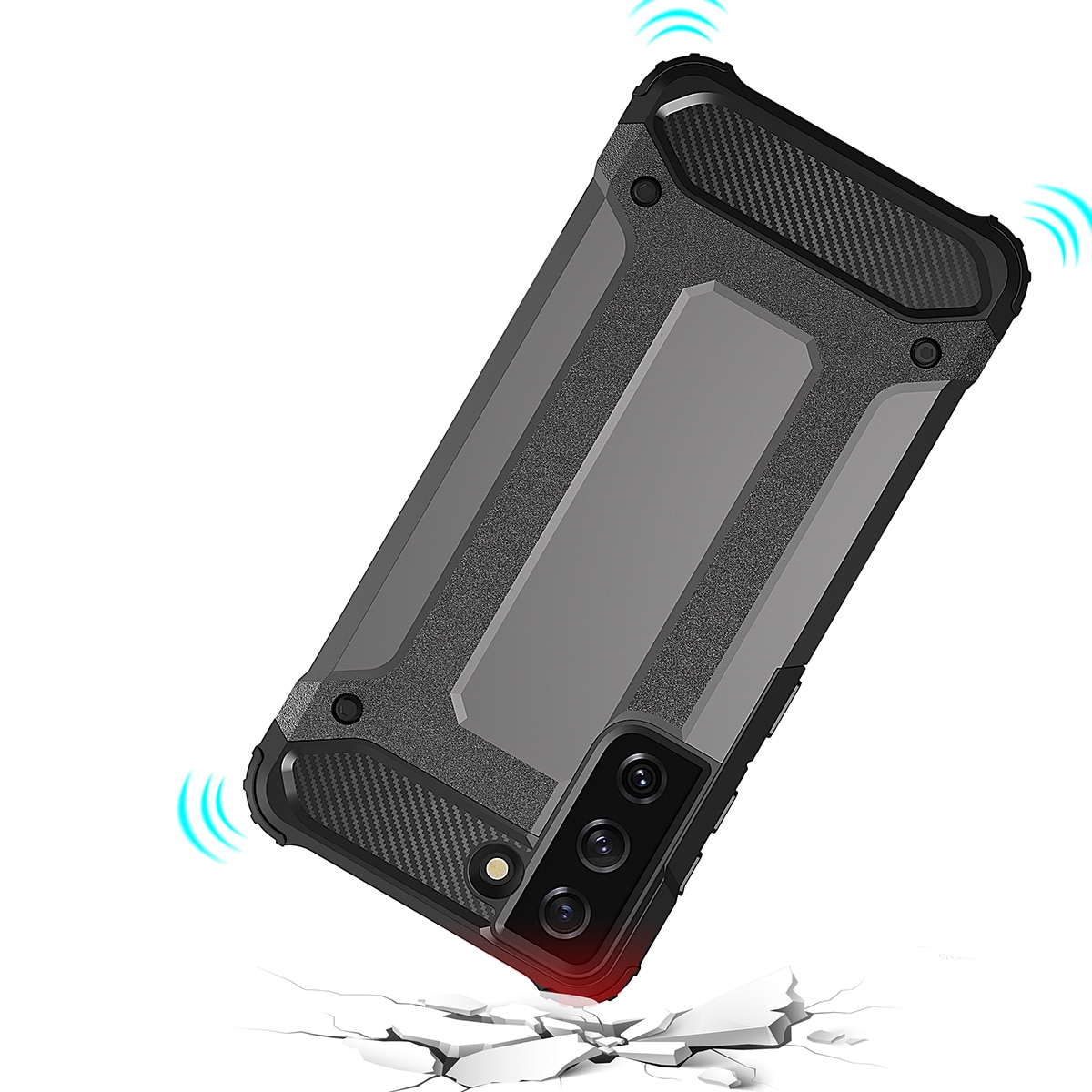 Hybrid Armor-etui til Samsung Galaxy S23+ pansret hybridcover blå