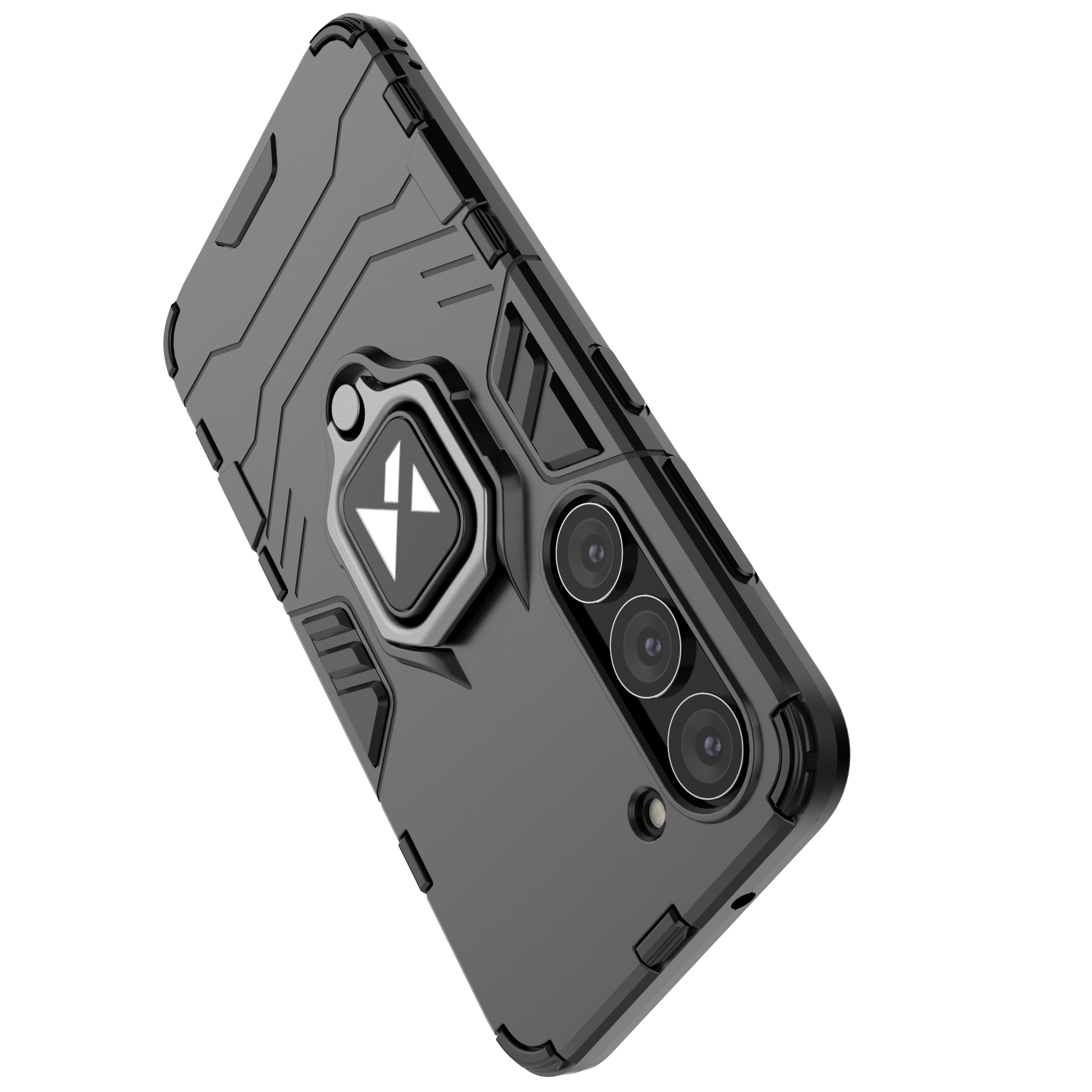 Wozinsky Ring Armor-etui til Samsung Galaxy S23 pansret cover magnetisk holder ring sort