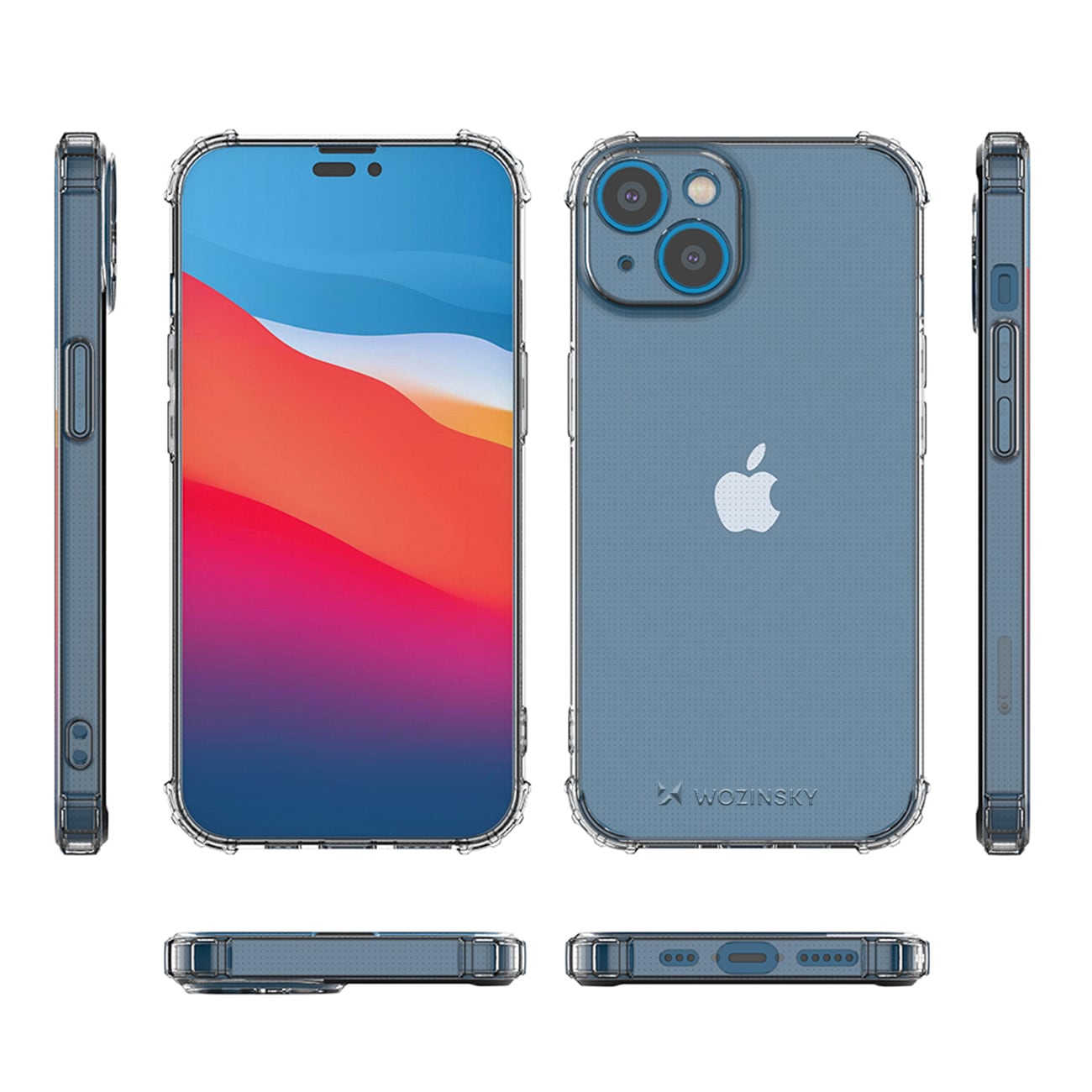 Wozinsky Anti Shock-etui til iPhone 14 Plus gennemsigtigt gennemsigtigt etui