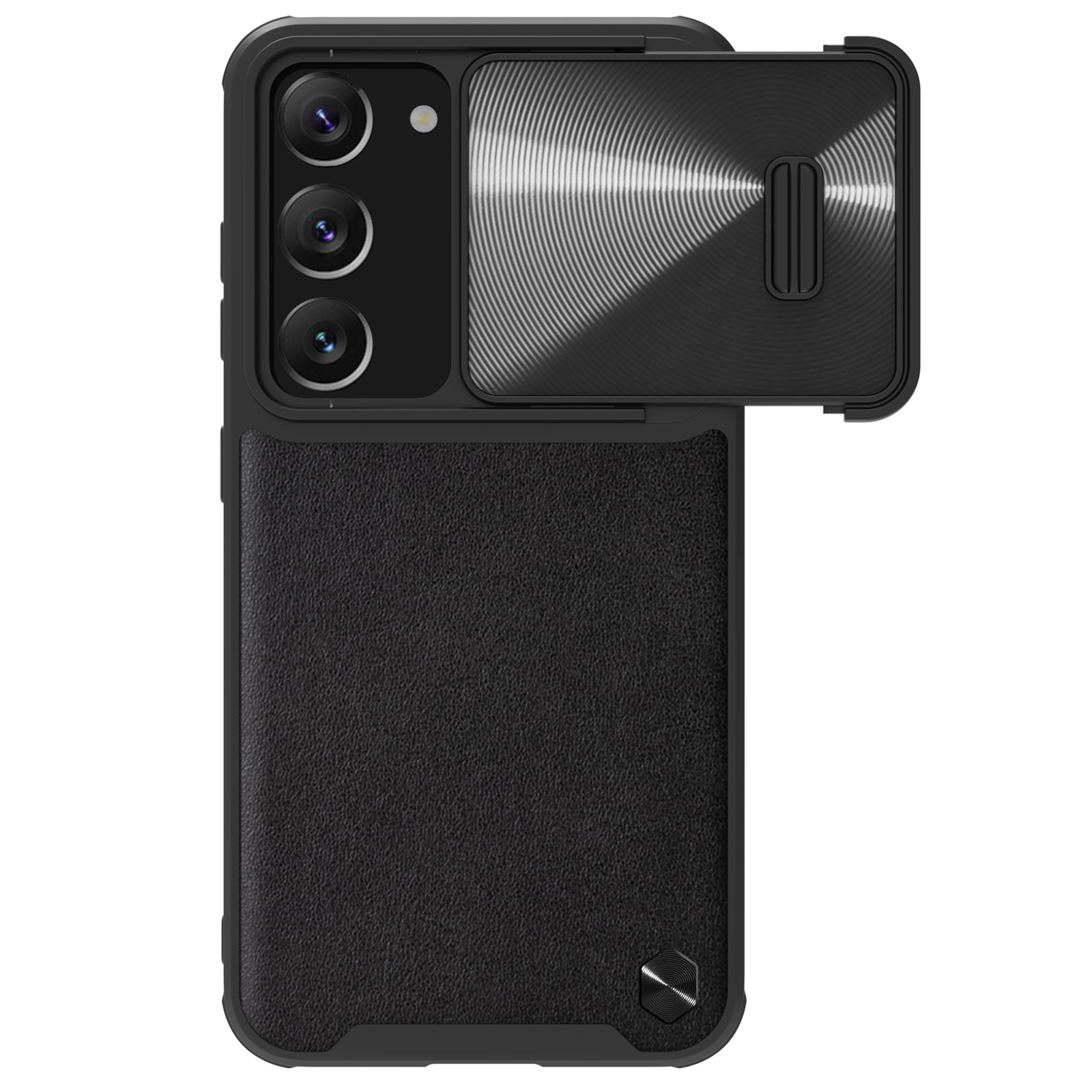 Nillkin CamShield Leather S Case til Samsung Galaxy S23+ cover med kameradæksel sort
