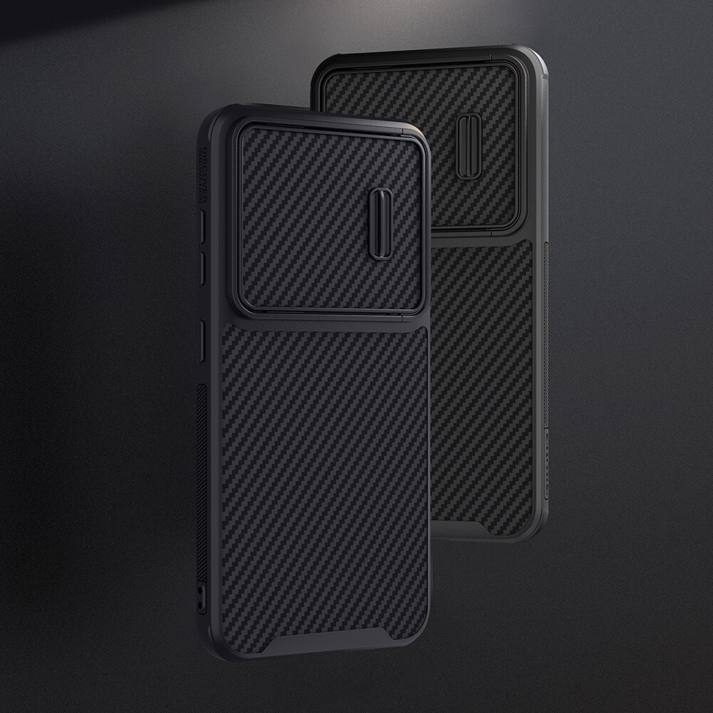 Nillkin Synthetic Fiber S Case til Samsung Galaxy S23+, kameradæksel, sort