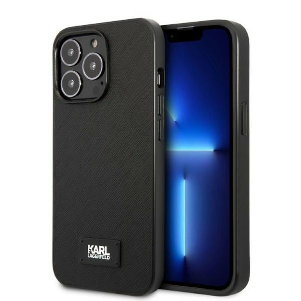 Karl Lagerfeld KLHCP13XSFMP2K iPhone 13 Pro Max 6,7" hardcase sort/sort Saffiano Plaque