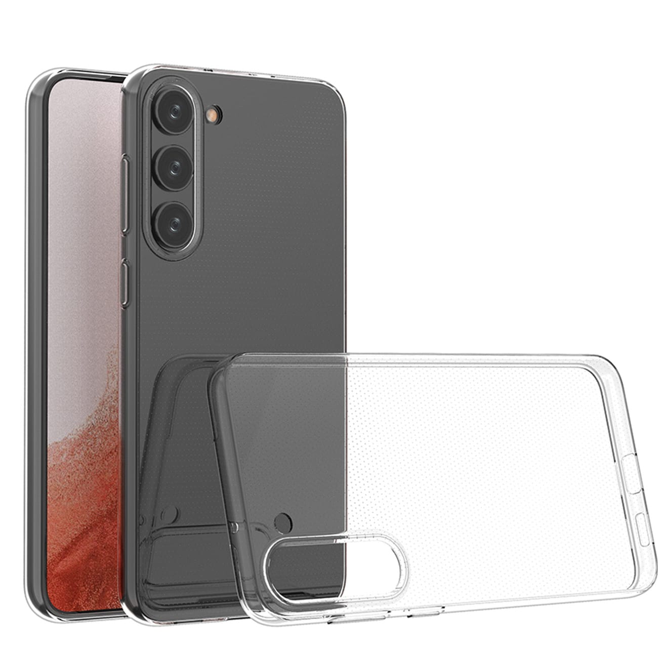 Ultraklart 0,5 mm etui til Samsung Galaxy S23+ tyndt cover gennemsigtigt