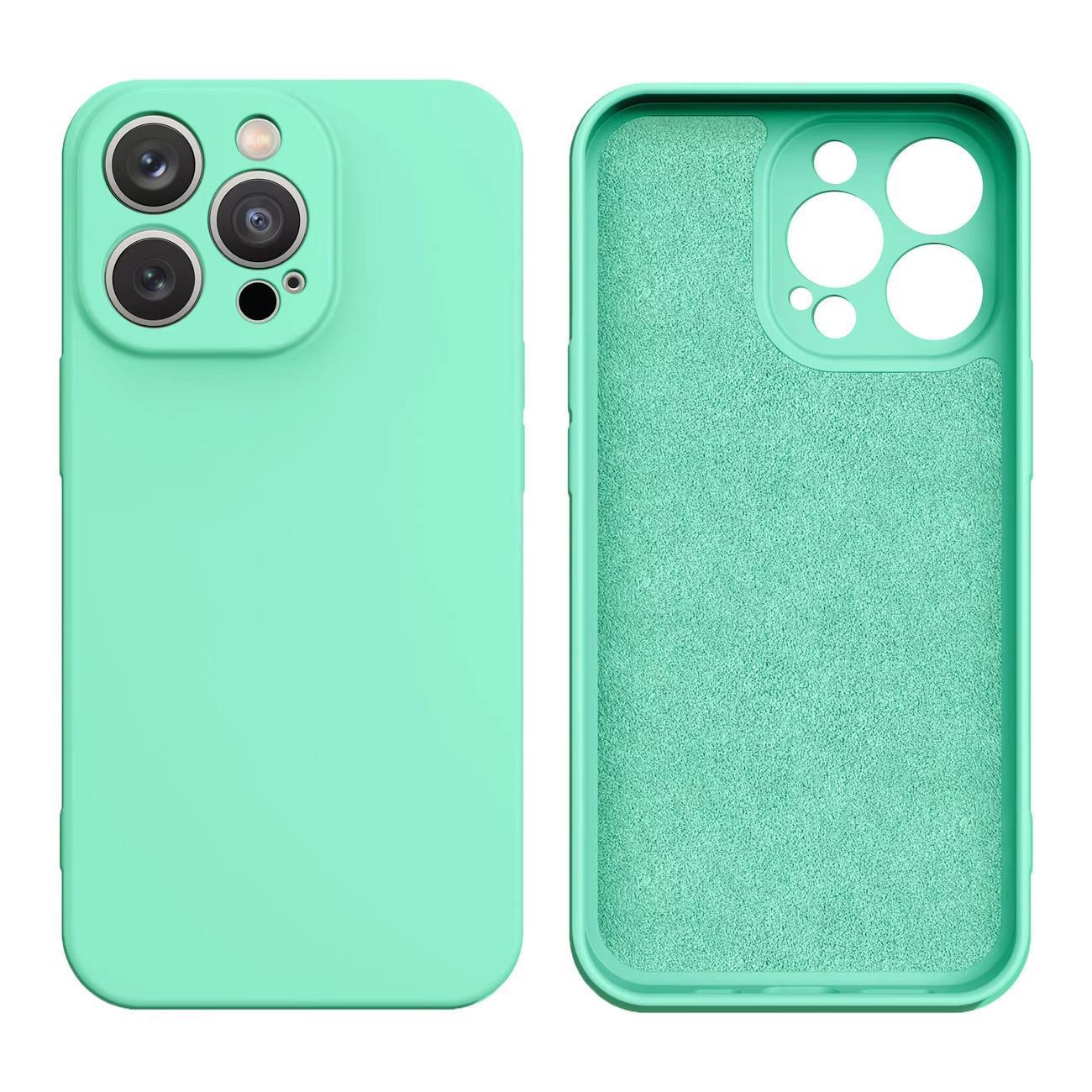 Silikoneetui til Samsung Galaxy A14 5G / Galaxy A14 silikone cover mintgrøn