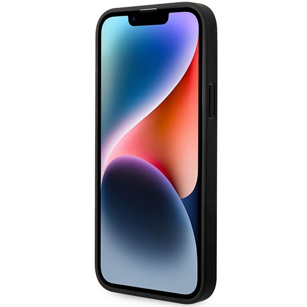 Etui BMW BMHCP14S22RPSK iPhone 14 6,1" sort/sort Lædersæder Mønster