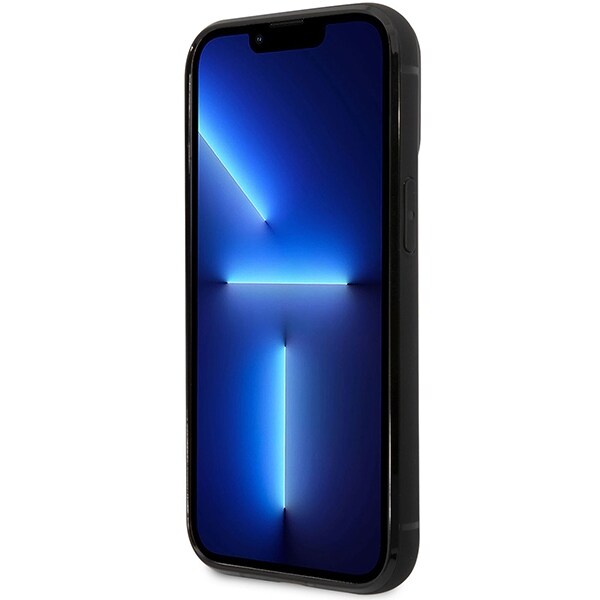 Etui BMW BMHCP14X22RSEPK iPhone 14 Pro Max 6,7" sort/sort læder med plads til kort