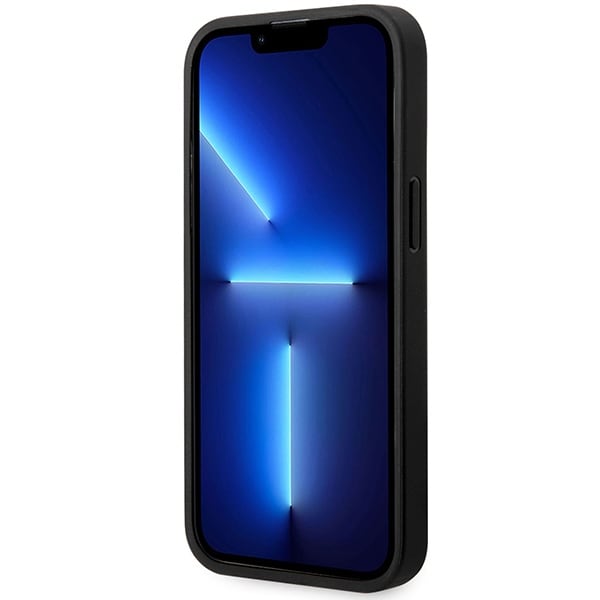 Etui BMW BMHMP14X22RFGK iPhone 14 Pro Max 6,7" sort/sort læder med diamantmønster MagSafe