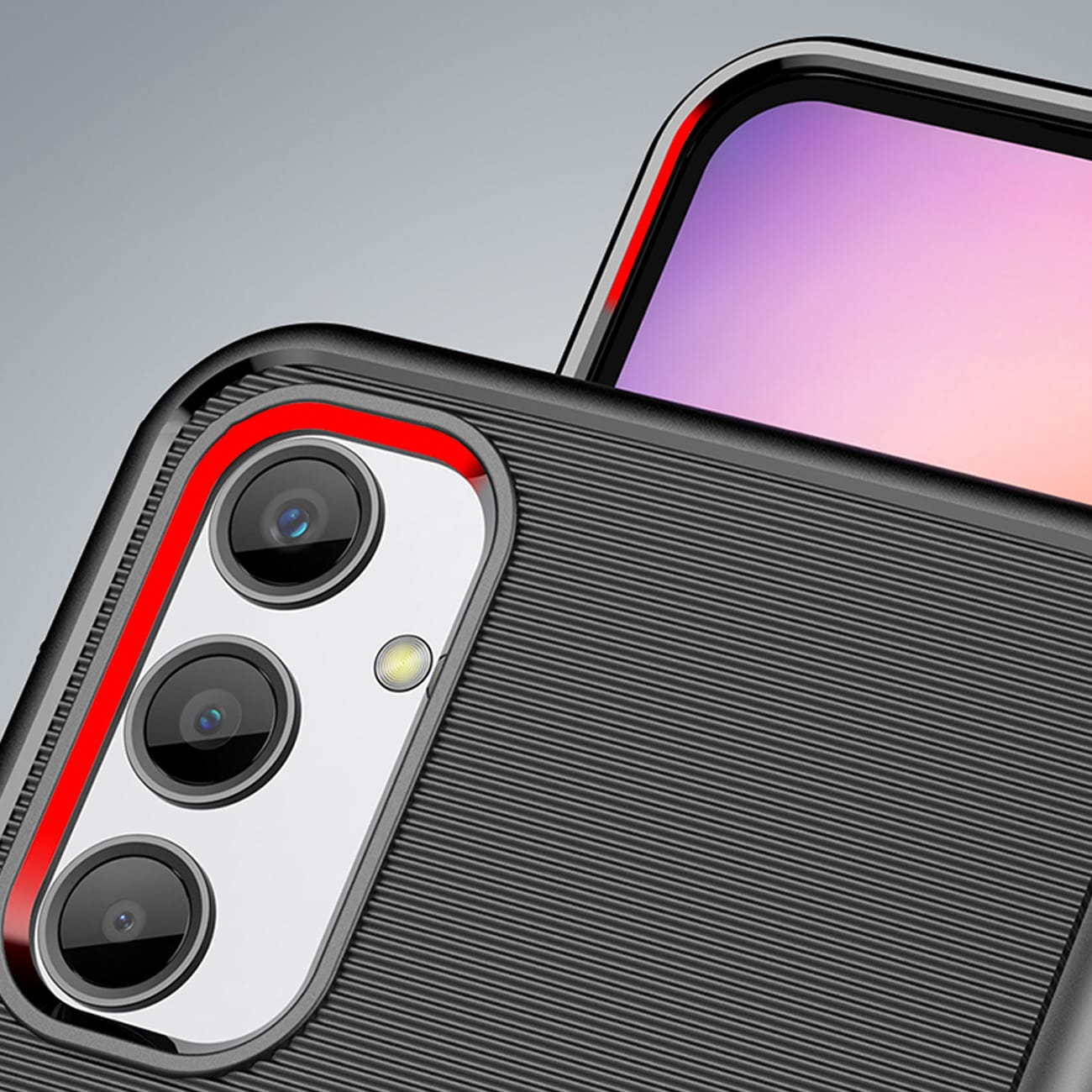 Thunder Case etui til Samsung Galaxy A24 4G silikone panseretui sort