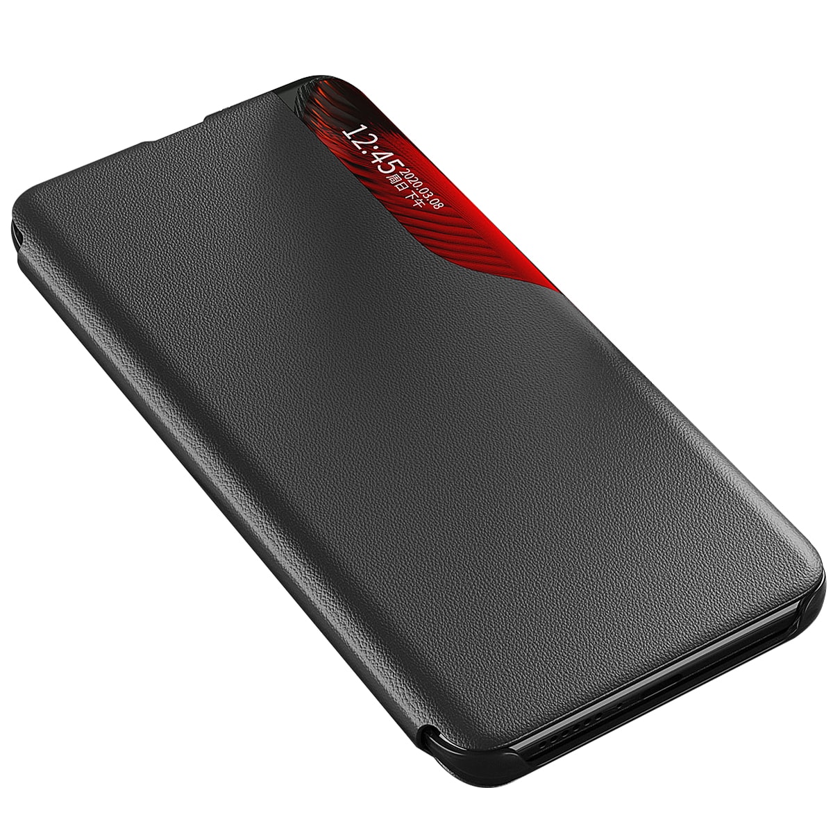 Eco Leather View Case cover til Samsung Galaxy A24 4G med flipstativ blå