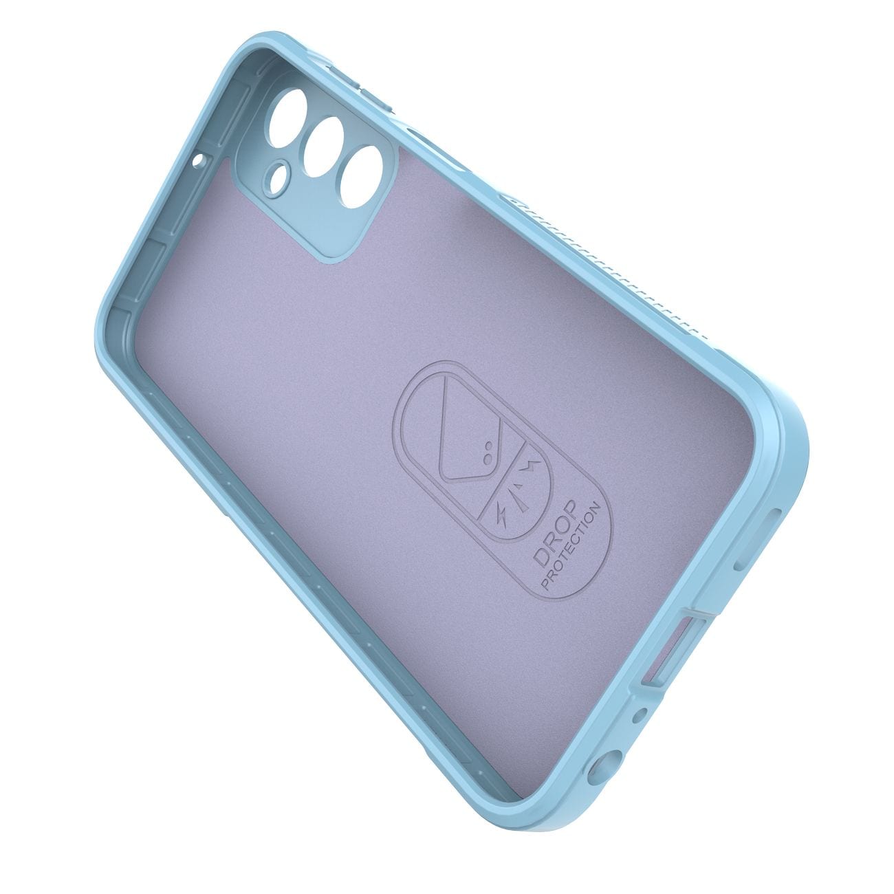 Magic Shield-etui til Samsung Galaxy A24 4G fleksibelt panseret cover lyseblå