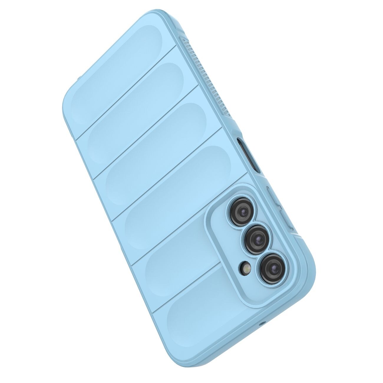 Magic Shield-etui til Samsung Galaxy A24 4G fleksibelt panseret cover lyseblå
