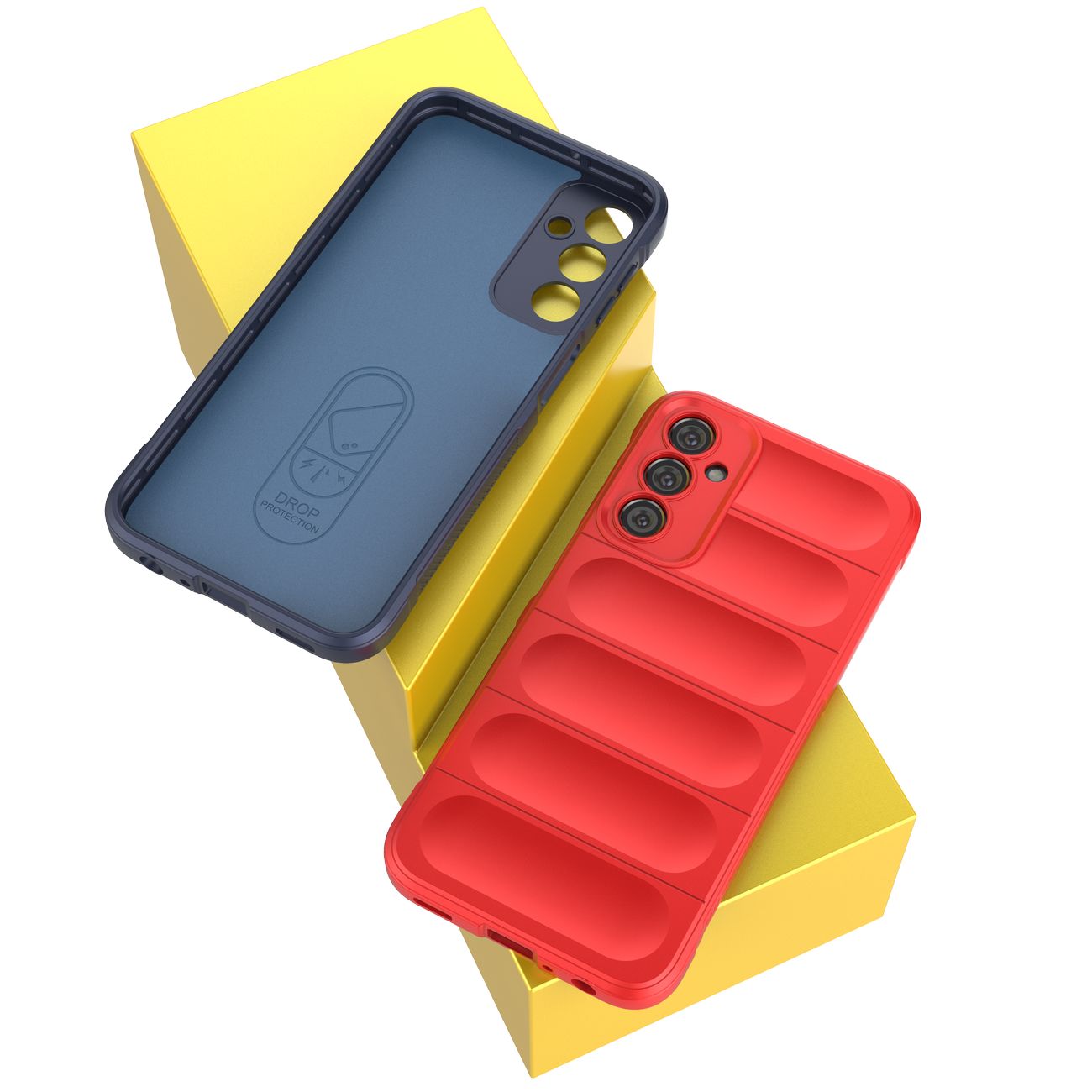 Magic Shield-etui til Samsung Galaxy A24 4G fleksibelt panseret cover rød
