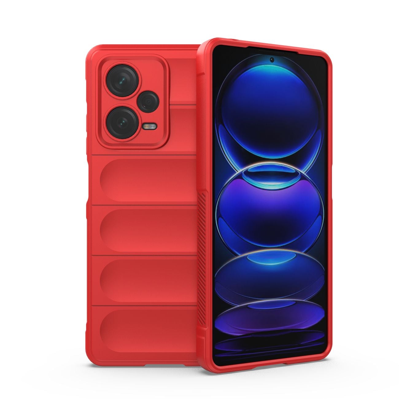 Magic Shield-etui til Xiaomi Redmi Note 12 Pro+ fleksibelt panseret cover rød