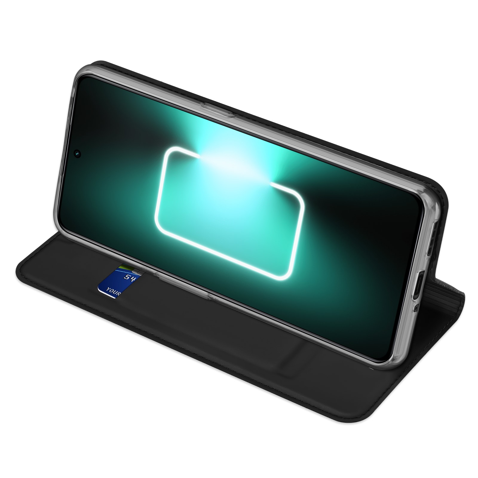 Dux Ducis Skin Pro-etui til Realme GT Neo 5 / Realme GT3 Flip Cover Card Wallet Stand Sort